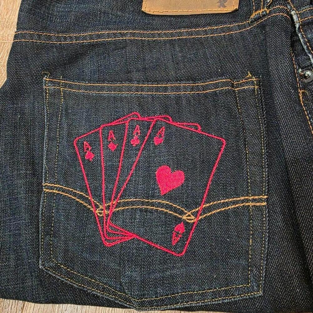 Custom Ace Embroidered American Eagle Jeans